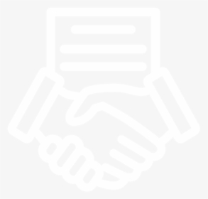 Handshake Icon White Png, Transparent Png, Free Download