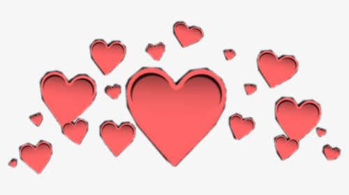 #heart #hearts #crown #icon #halo #head #overlay #red - Heart, HD Png Download, Free Download