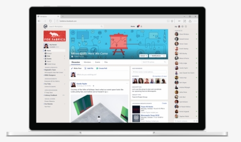 07workplacegroupdesktop - Workplace By Facebook Review, HD Png Download, Free Download