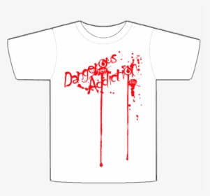 Image Of White Blood Splat Tee - Active Shirt, HD Png Download, Free Download