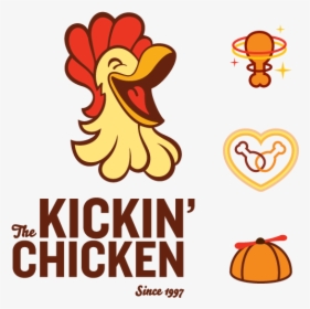 Logo And Icons For The Kickin - Kickin Chicken Logo, HD Png Download, Free Download