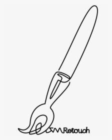 Brush Icon - Line Art, HD Png Download, Free Download