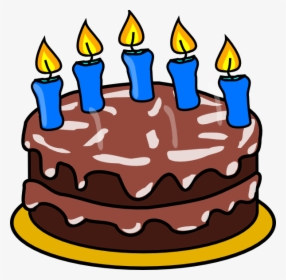 5 Birthday Candle Png - Birthday Cake Clipart 5, Transparent Png, Free Download
