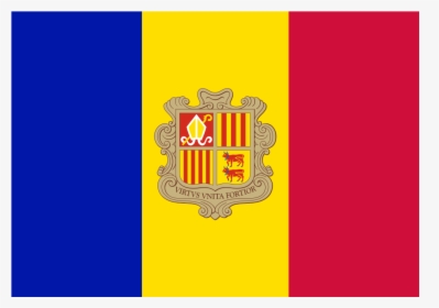 Ad Andorra Flag Icon - Vlajka Andorra, HD Png Download, Free Download