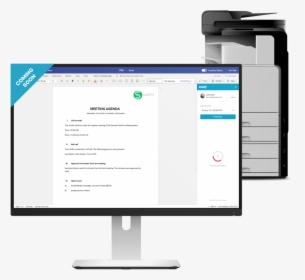 Ezeep Enhances Office 365 Web Applications With An - Computer Monitor, HD Png Download, Free Download