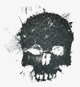 Grunge Skull Png , Png Download - Transparent Black Skull Png, Png Download, Free Download