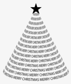Christmas Tree Typography Type Iii - Christmas Tree, HD Png Download, Free Download