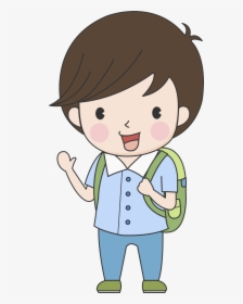 Paper Child Material Clip Art School Transprent - School Kid Clipart, HD Png Download, Free Download