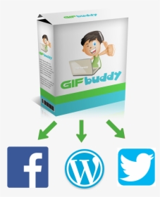 Facebook, Twitter, Wordpress - Social Media Symbol Grey, HD Png Download, Free Download