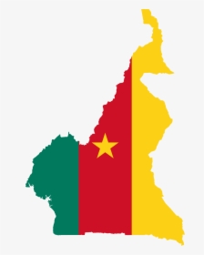 Cameroon Map With Flag, HD Png Download, Free Download