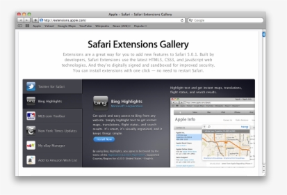 Safari Extension Gallery, HD Png Download, Free Download