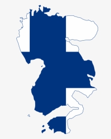Finland Flag Map Png, Transparent Png, Free Download