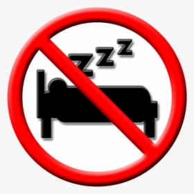 Clipart Exercise Sleep - No Sleep Sign Png, Transparent Png, Free Download