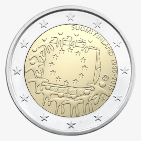 2€ Cc Finland 2015 European Flag , Png Download - 2 Euro Coin Finland 2015, Transparent Png, Free Download