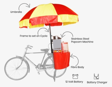 Bicycle Popcorn Machine, HD Png Download, Free Download