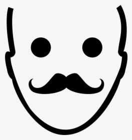 Mustache Face Png, Transparent Png, Free Download