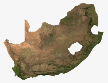 South Africa Sat - Terrain Map Of South Africa, HD Png Download, Free Download