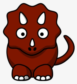 Cartoon Triceratops Clipart - Dinosaur Clip Art, HD Png Download, Free Download