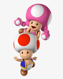Mario Toad And Toadette, HD Png Download, Free Download