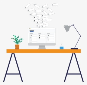Dashboard On Desk - Desk, HD Png Download, Free Download
