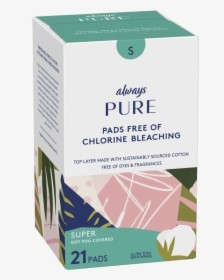 Always Pure And Clean Long Super - Always Chlorine Free Pads, HD Png Download, Free Download