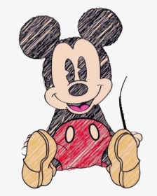 Disney, Mickey, And Mickey Mouse Image - Mickey Mouse Drawing Cute, HD Png Download, Free Download