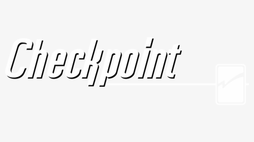 Checkpoint Systems Logo Black And White - Calligraphy, HD Png Download, Free Download