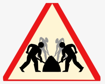Man Up, Man Down - Road Work Symbol, HD Png Download, Free Download