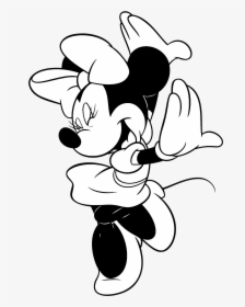Minnie Mouse Logo Black And White - Minnie Mouse Clipart Black And White, HD Png Download, Free Download