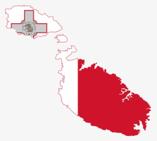 Malta - Malta Map And Flag, HD Png Download, Free Download