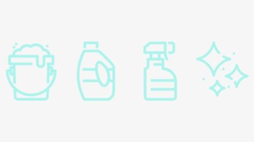 Sparkly House Cleaning Supply Icons, HD Png Download, Free Download