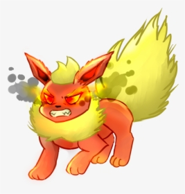Pokemon Flareon Angry , Png Download - Eevee And Flareon Angry, Transparent Png, Free Download