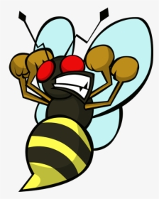 Transparent Bees Clipart - Bee Angry Png, Png Download, Free Download