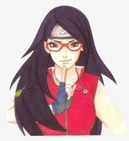 #sarada #uchiha #naruto #boruto #sharingan - Mangekyou Sharingan Sarada Uchiha, HD Png Download, Free Download