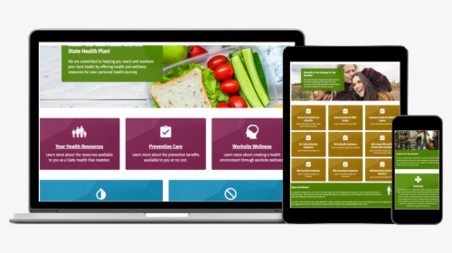 The State Health Plan Is Proud To Unveil Our New Website, - Natural Foods, HD Png Download, Free Download