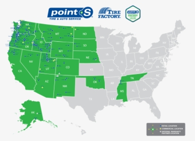 Point S Warranty Coverage Map - Raptors And Warriors Map, HD Png Download, Free Download