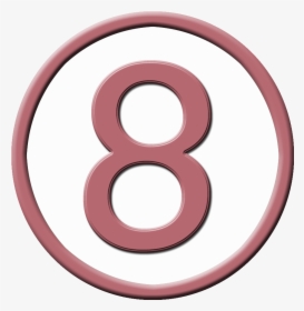 Number 8 Png - Number 8 In Circles, Transparent Png, Free Download