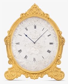 Gilded Oval Strut Clock By Thomas Cole Of London - Wall Clock, HD Png Download, Free Download
