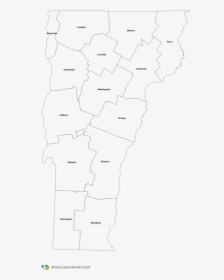 Vermont Counties Outline Map - Drawing, HD Png Download, Free Download