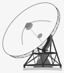 Satellite Clipart Ground Station For Free Download - Satellite Ground Station Drawing, HD Png Download, Free Download