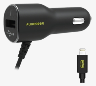Puregear Car Charger With Usb Port, HD Png Download, Free Download