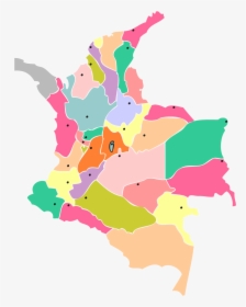 Mapa Colombia Chilco Colores-88 - Vector De Colombia, HD Png Download, Free Download