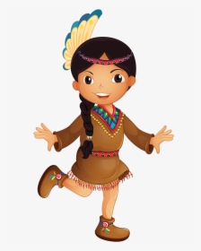 Culture Clipart Traditional Clothing - Indigenous Cartoon, HD Png Download, Free Download