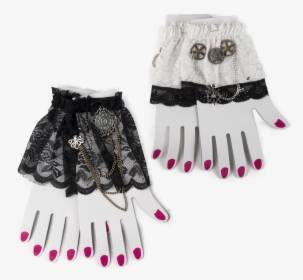 Lace Wrist Cuffs / Steampunk Black - Leggings, HD Png Download, Free Download