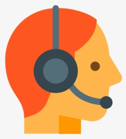 Icons8 Flat Customer Support - Orange Customer Care Icon, HD Png Download, Free Download