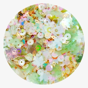Mint Mermaid Sequin Glitter Mix - Circle, HD Png Download, Free Download