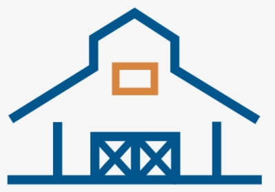 Icons Barn Blue, HD Png Download, Free Download