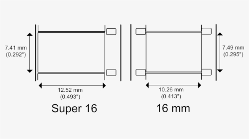 Super 16 Film Size, HD Png Download, Free Download