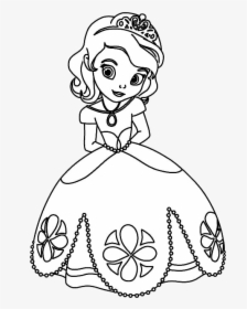 Juegos De Colorea A La Princesa Sofia Png Dibujos Princesa - Make Easy Princess Drawing, Transparent Png, Free Download