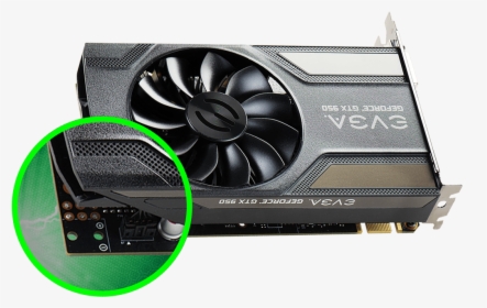 Evga Geforce Gtx 950 - Graphics Card Auxiliary Power Connector, HD Png Download, Free Download